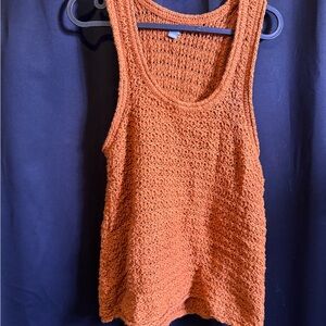 Aerie Burnt Orange Knit Tank Top